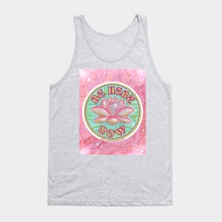 Pink Lotus Flower Tank Top